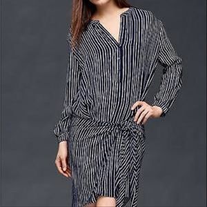 Navy and White Striped Dress